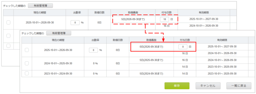 取得義務再計算