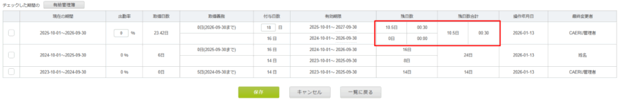 有給残日数_端数例